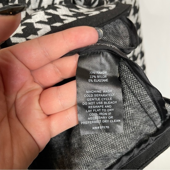 Sandro Studio Houndstooth Knit Blazer Medium - Picture 4 of 4